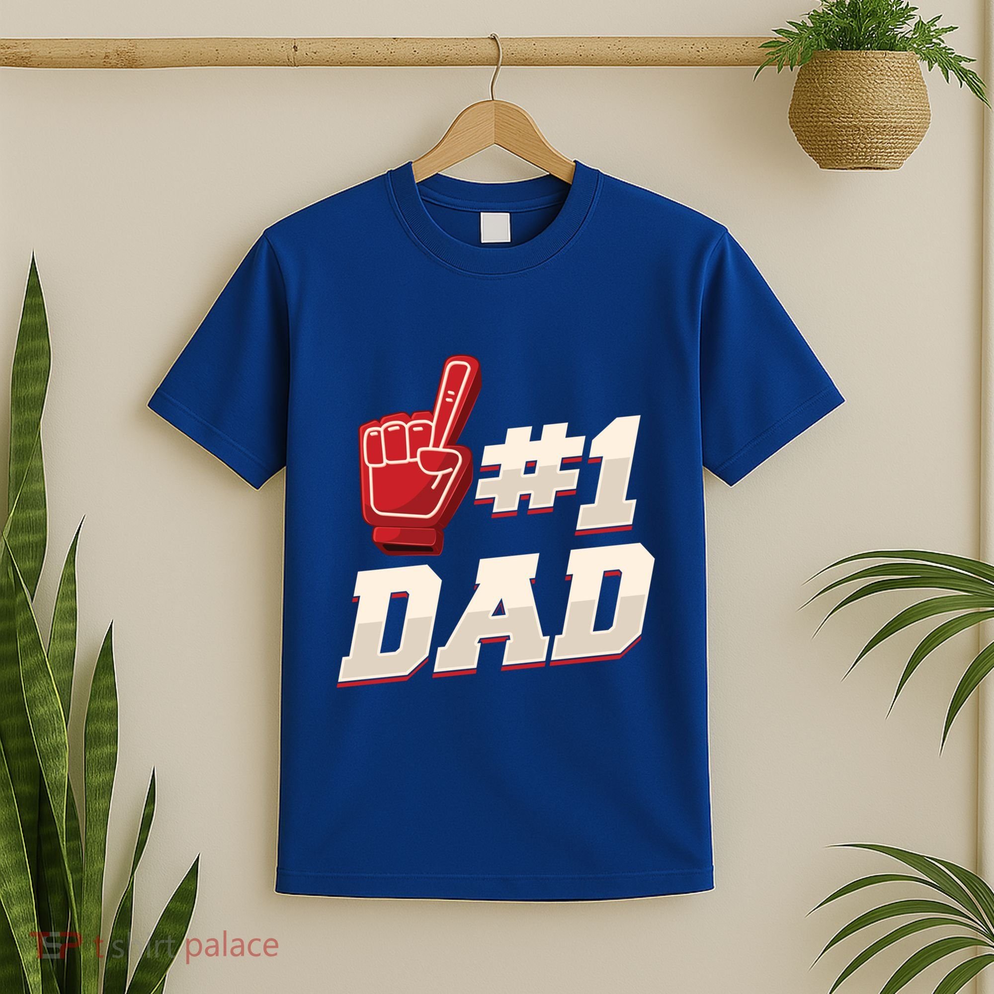 Athletic # 1 Dad Number 1 Father Dad FatherS Day Gift T-Shirt