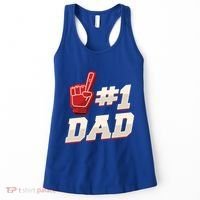 Athletic # 1 Dad Number 1 Father Dad FatherS Day Gift Women's Tank Top thumb 0