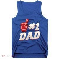 Athletic # 1 Dad Number 1 Father Dad FatherS Day Gift Tank Top thumb 0