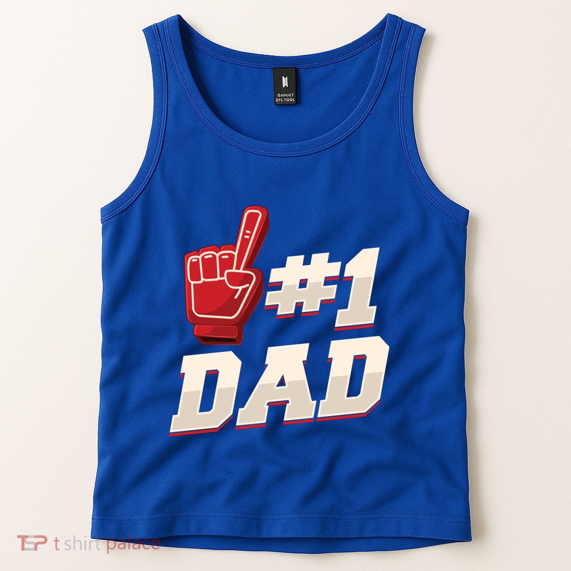 Athletic # 1 Dad Number 1 Father Dad FatherS Day Gift Tank Top