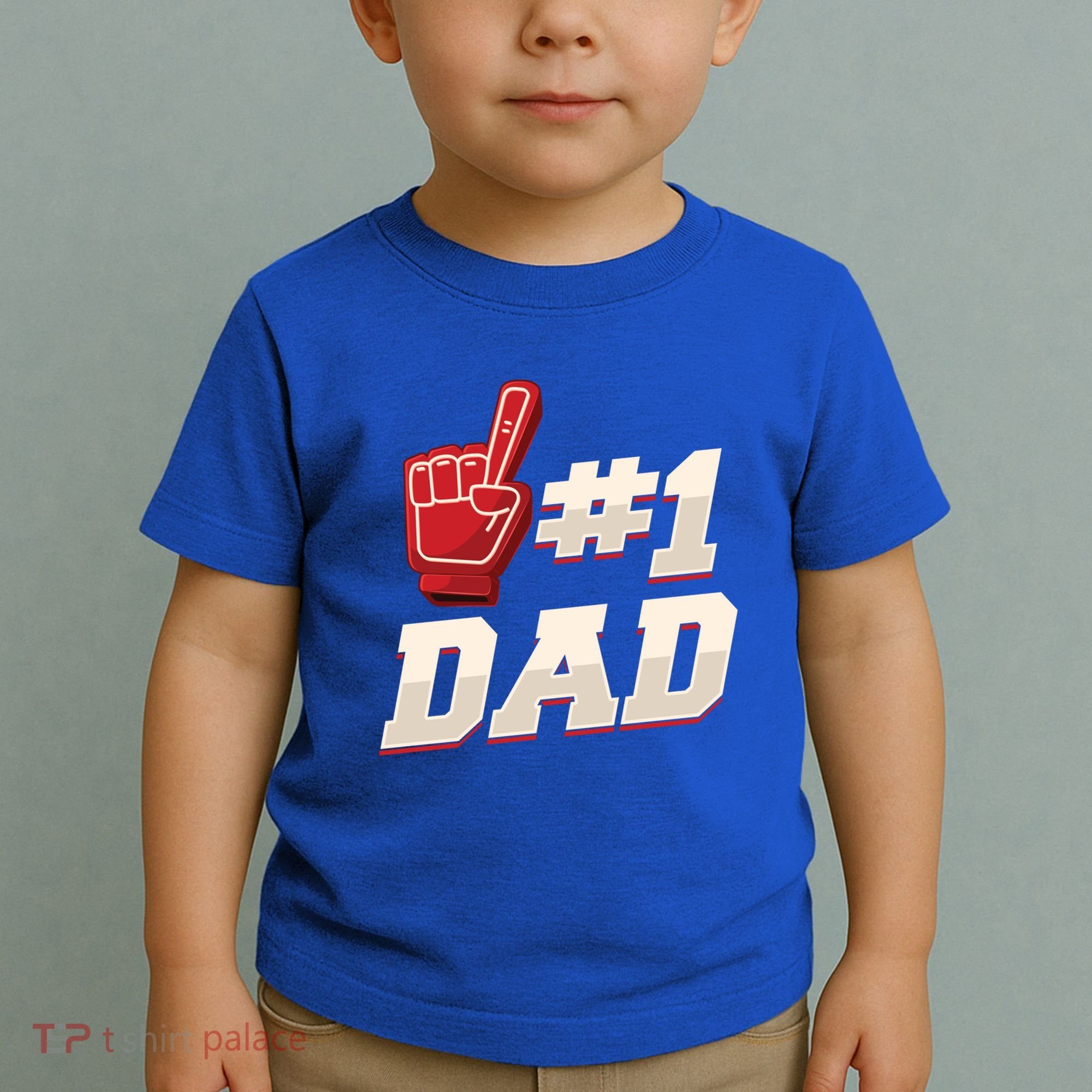 Athletic # 1 Dad Number 1 Father Dad FatherS Day Gift Toddler T-Shirt