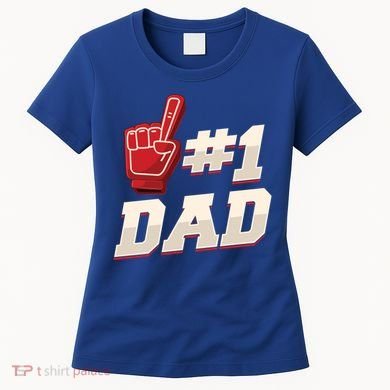 Athletic # 1 Dad Number 1 Father Dad FatherS Day Gift Women's T-Shirt