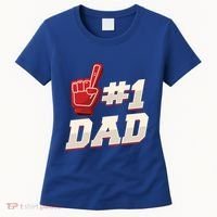 Athletic # 1 Dad Number 1 Father Dad FatherS Day Gift Women's T-Shirt thumb 0
