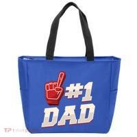 Athletic # 1 Dad Number 1 Father Dad FatherS Day Gift Tote Bag thumb 0