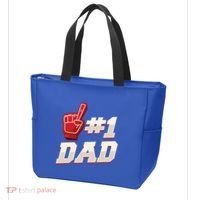 Athletic # 1 Dad Number 1 Father Dad FatherS Day Gift Tote Bag thumb 3