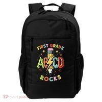 Abcd 1st Grade Rocks Pencil Lightning Teachers Rock Boy Backpack thumb 0