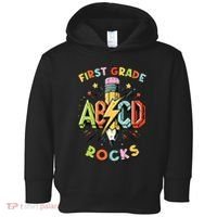 Abcd 1st Grade Rocks Pencil Lightning Teachers Rock Boy Toddler Hoodie thumb 0
