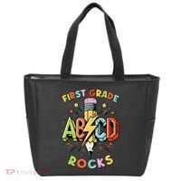 Abcd 1st Grade Rocks Pencil Lightning Teachers Rock Boy Tote Bag thumb 0