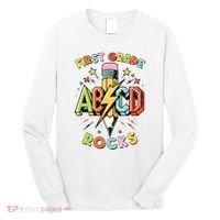 Abcd 1st Grade Rocks Pencil Lightning Teachers Rock Boy Long Sleeve Shirt thumb 0