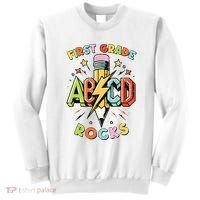 Abcd 1st Grade Rocks Pencil Lightning Teachers Rock Boy Sweatshirt thumb 0