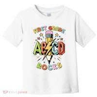 Abcd 1st Grade Rocks Pencil Lightning Teachers Rock Boy Toddler T-Shirt thumb 0