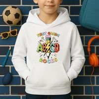Abcd 1st Grade Rocks Pencil Lightning Teachers Rock Boy Kids Hoodie thumb 2