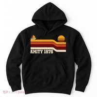 Amity 1975 Retro Sunset Sailboat Coastal Vibes Hoodie thumb 0