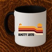 Amity 1975 Retro Sunset Sailboat Coastal Vibes Coffee Mug thumb 2