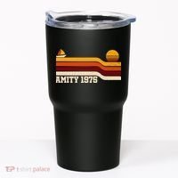 Amity 1975 Retro Sunset Sailboat Coastal Vibes Tumbler thumb 0
