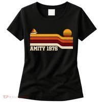 Amity 1975 Retro Sunset Sailboat Coastal Vibes Women's T-Shirt thumb 0