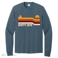 Amity 1975 Retro Sunset Sailboat Coastal Vibes Long Sleeve Shirt thumb 0