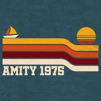 Amity 1975 Retro Sunset Sailboat Coastal Vibes Long Sleeve Shirt thumb 2