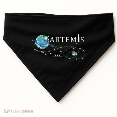 Artemis 1 Route Map SLS Rocket Launch Mission To The Moon USA-Made Doggie Bandana