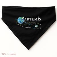 Artemis 1 Route Map SLS Rocket Launch Mission To The Moon USA-Made Doggie Bandana thumb 0