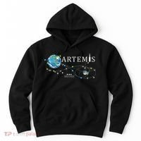 Artemis 1 Route Map SLS Rocket Launch Mission To The Moon Hoodie thumb 0