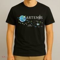 Artemis 1 Route Map SLS Rocket Launch Mission To The Moon T-Shirt thumb 3