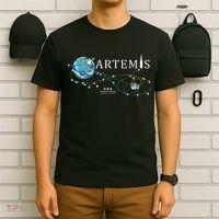 Artemis 1 Route Map SLS Rocket Launch Mission To The Moon T-Shirt thumb 6