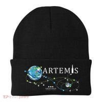 Artemis 1 Route Map SLS Rocket Launch Mission To The Moon Beanie thumb 0