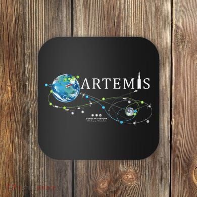 Artemis 1 Route Map SLS Rocket Launch Mission To The Moon Coaster