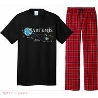 Artemis 1 Route Map SLS Rocket Launch Mission To The Moon Pajama Set thumb 0