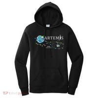 Artemis 1 Route Map SLS Rocket Launch Mission To The Moon Women's Hoodie thumb 0
