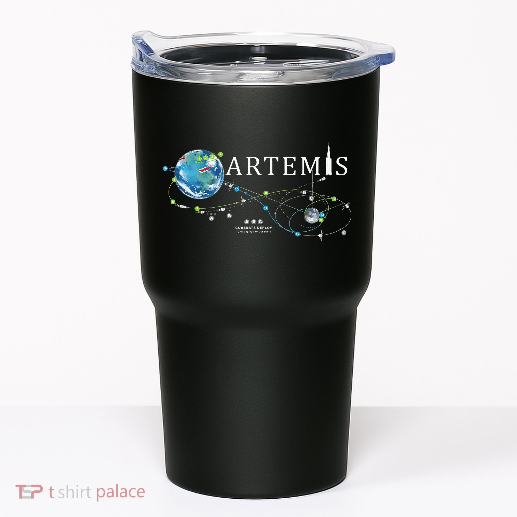 Artemis 1 Route Map SLS Rocket Launch Mission To The Moon Tumbler