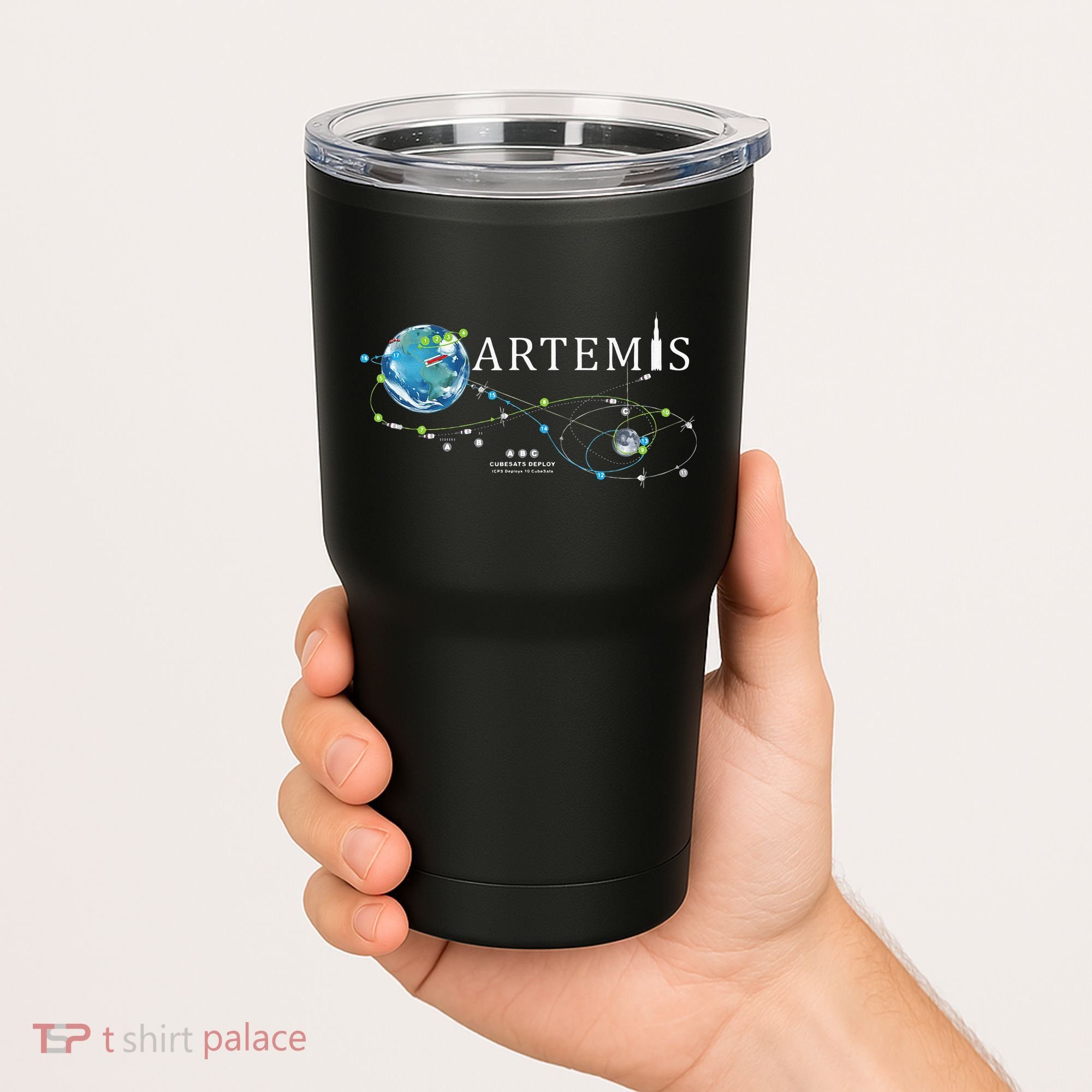 Artemis 1 Route Map SLS Rocket Launch Mission To The Moon Tumbler