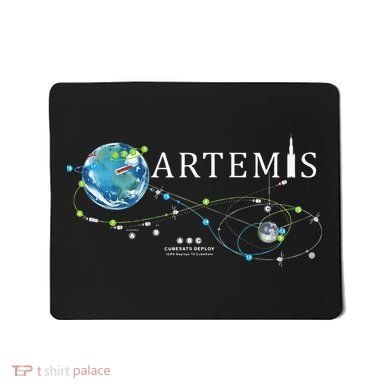 Artemis 1 Route Map SLS Rocket Launch Mission To The Moon Mousepad