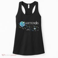 Artemis 1 Route Map SLS Rocket Launch Mission To The Moon Women's Tank Top thumb 0