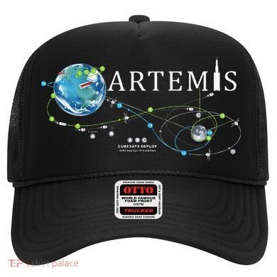 Artemis 1 Route Map SLS Rocket Launch Mission To The Moon Hat