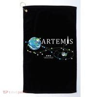 Artemis 1 Route Map SLS Rocket Launch Mission To The Moon Golf Towel thumb 0