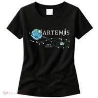 Artemis 1 Route Map SLS Rocket Launch Mission To The Moon Women's T-Shirt thumb 0