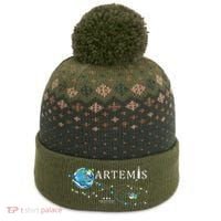 Artemis 1 Route Map SLS Rocket Launch Mission To The Moon The Baniff Cuffed Pom Beanie thumb 0