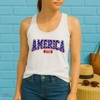 America 1776 Retro 4th Of July Independence Day  Women's Tank Top thumb 2