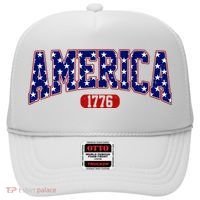 America 1776 Retro 4th Of July Independence Day  Hat thumb 0