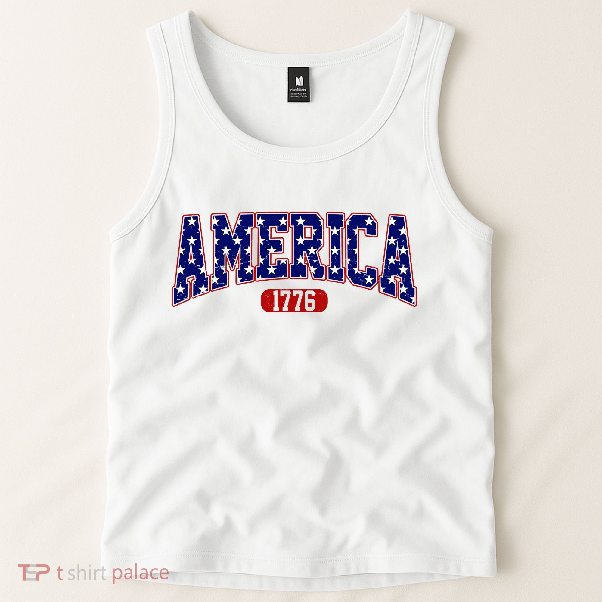 America 1776 Retro 4th Of July Independence Day  Tank Top
