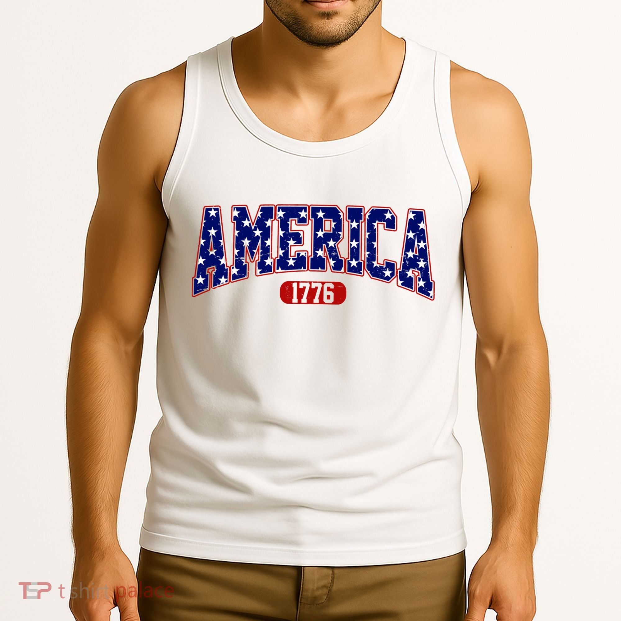 America 1776 Retro 4th Of July Independence Day  Tank Top