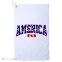 America 1776 Retro 4th Of July Independence Day  Golf Towel thumb 0