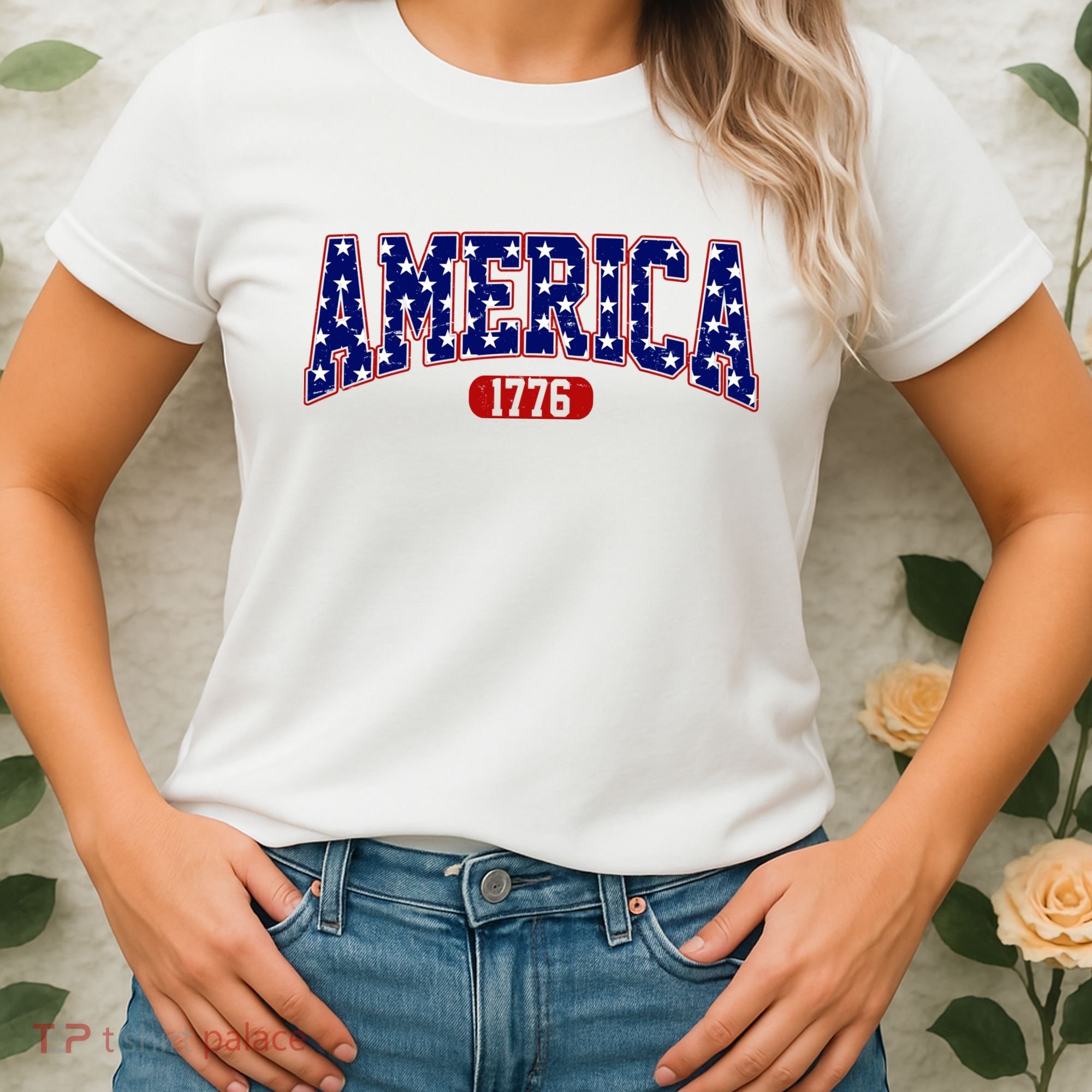 America 1776 Retro 4th Of July Independence Day  Women's T-Shirt