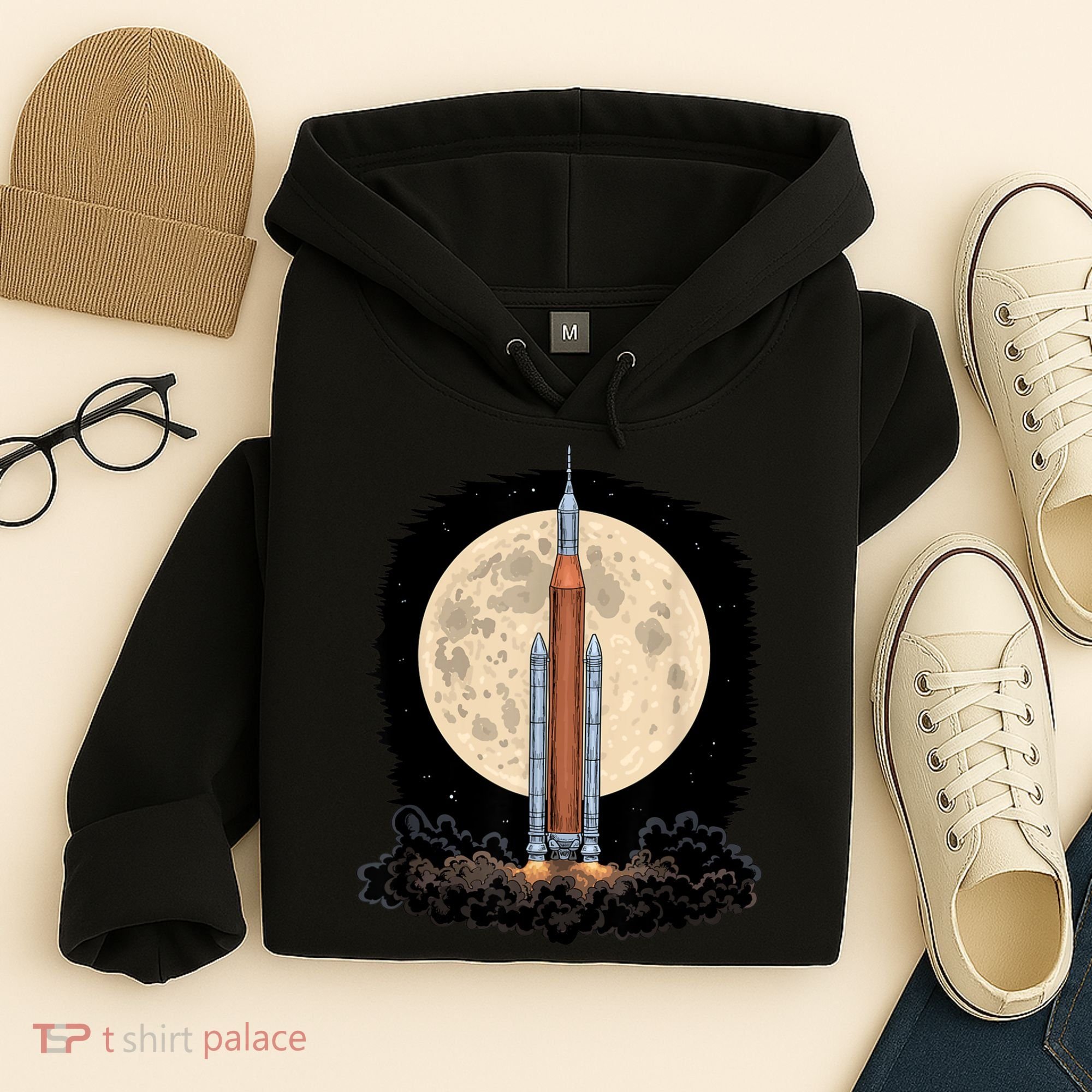 Artemis 1 SLS Rocket Launch Mission To The Moon And Beyond Hoodie