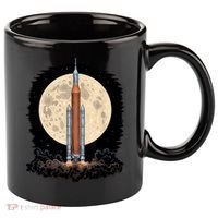 Artemis 1 SLS Rocket Launch Mission To The Moon And Beyond 11oz C Handle Ceramic Mug thumb 0
