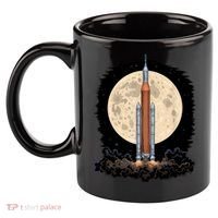 Artemis 1 SLS Rocket Launch Mission To The Moon And Beyond 11oz C Handle Ceramic Mug thumb 2