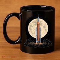 Artemis 1 SLS Rocket Launch Mission To The Moon And Beyond 11oz C Handle Ceramic Mug thumb 4