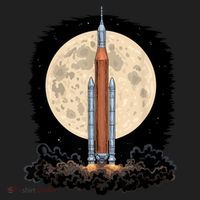 Artemis 1 SLS Rocket Launch Mission To The Moon And Beyond Beanie thumb 2
